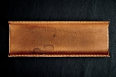 Leather Penrest by Werkstätte Carl Auböck, Austria, 1960s