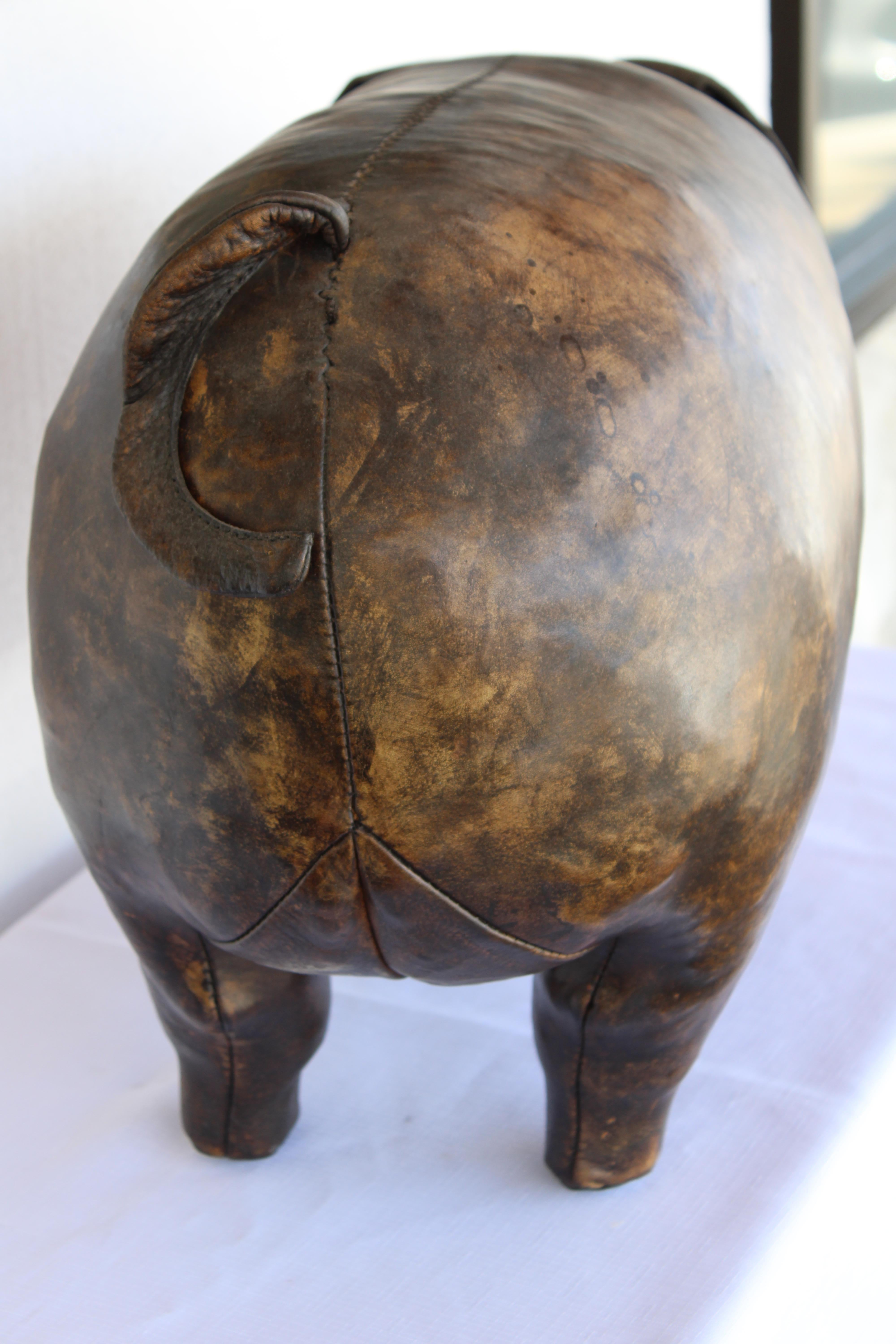 Otomana de piel de cerdo en Bueno estado para la venta en Palm Springs, CA