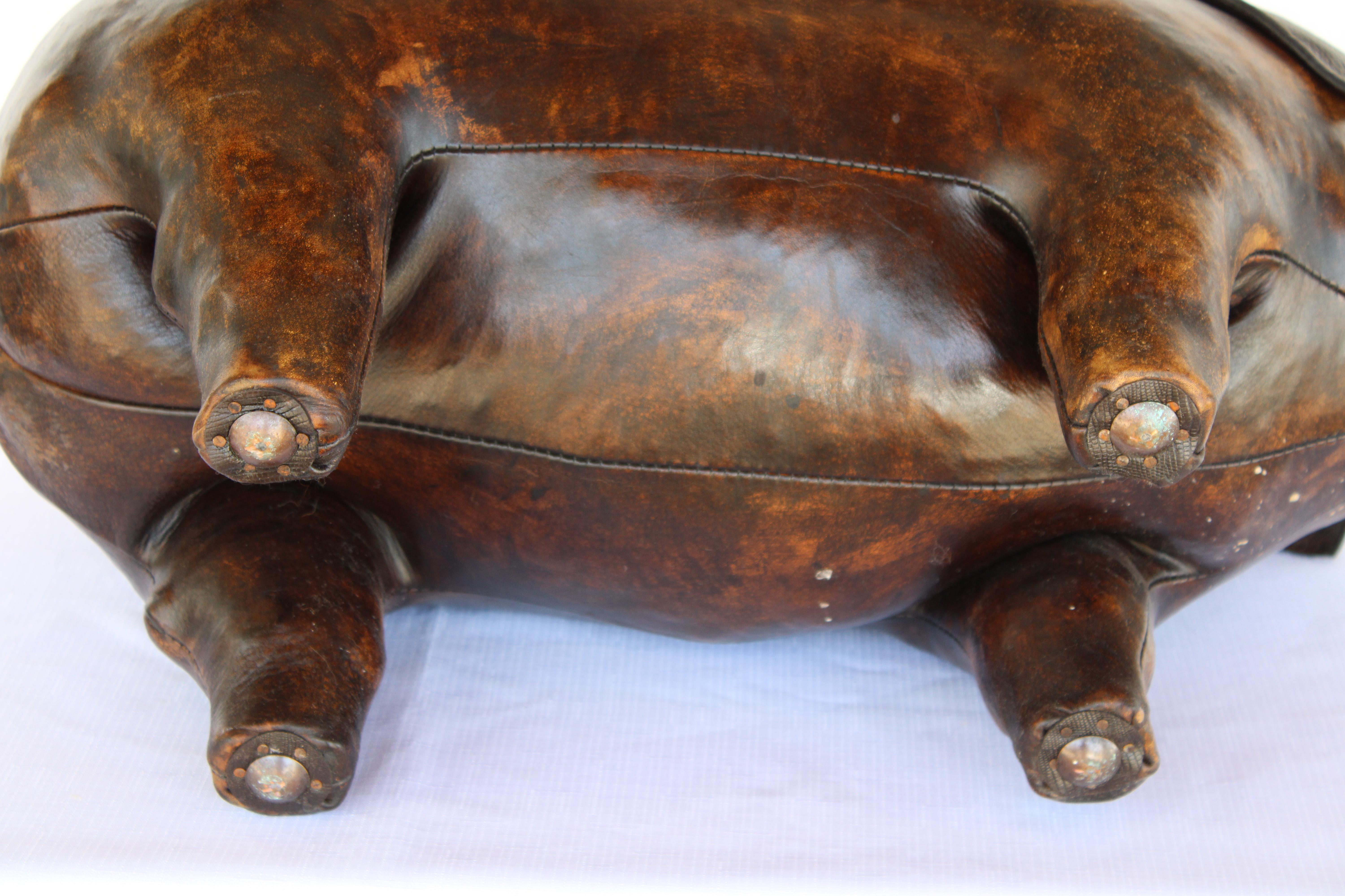 Otomana de piel de cerdo Cuero en venta