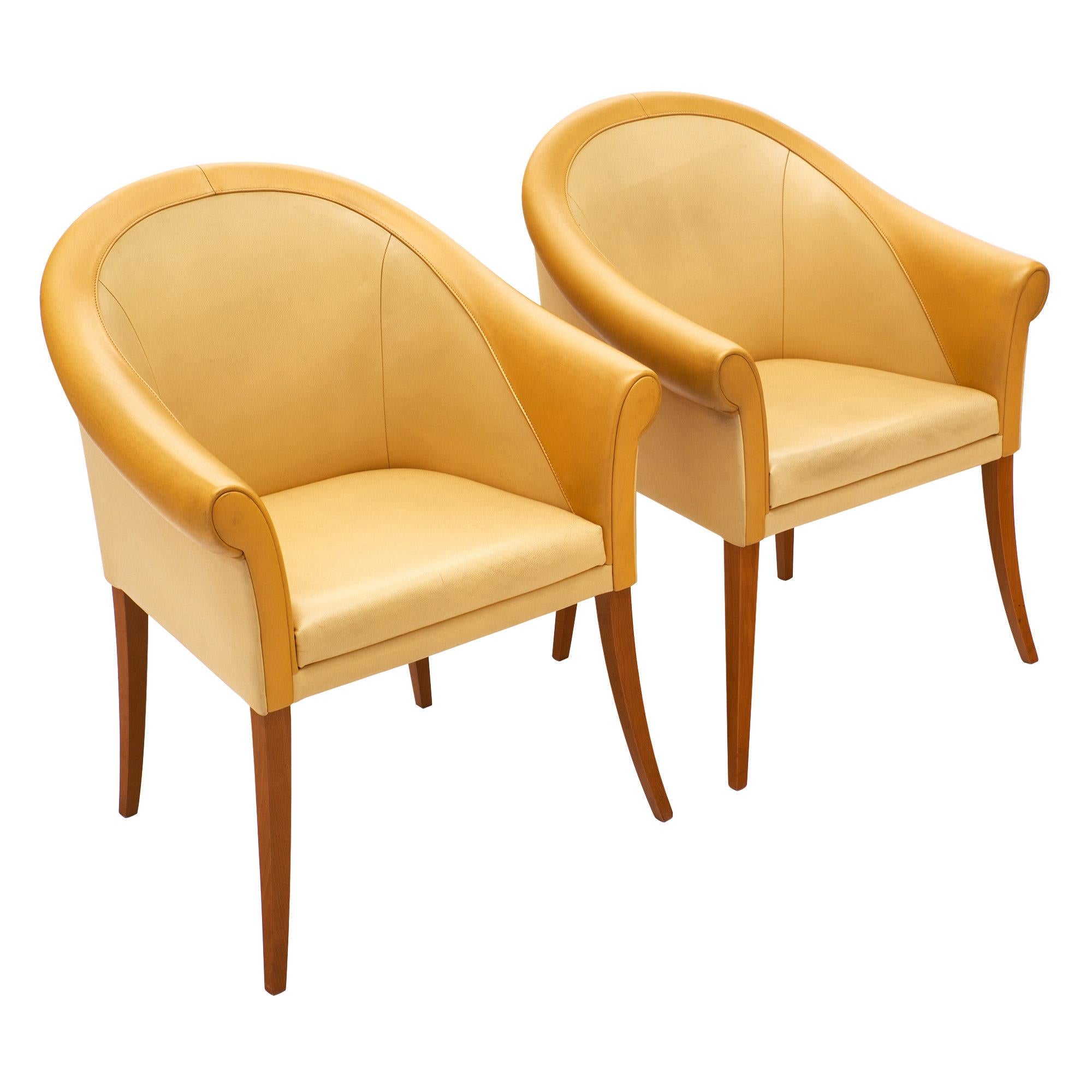 Leather Poltrona Frau Armchairs