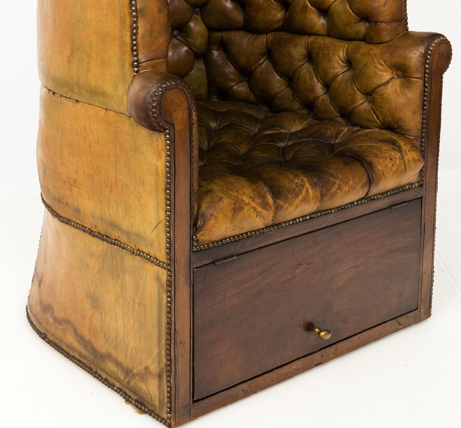 leather porters chair