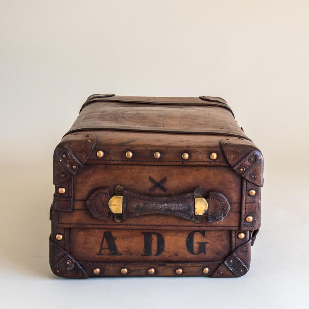 Sac de voyage Portmanteau en cuir par William Bisset de Dundee:: vers 1870 8