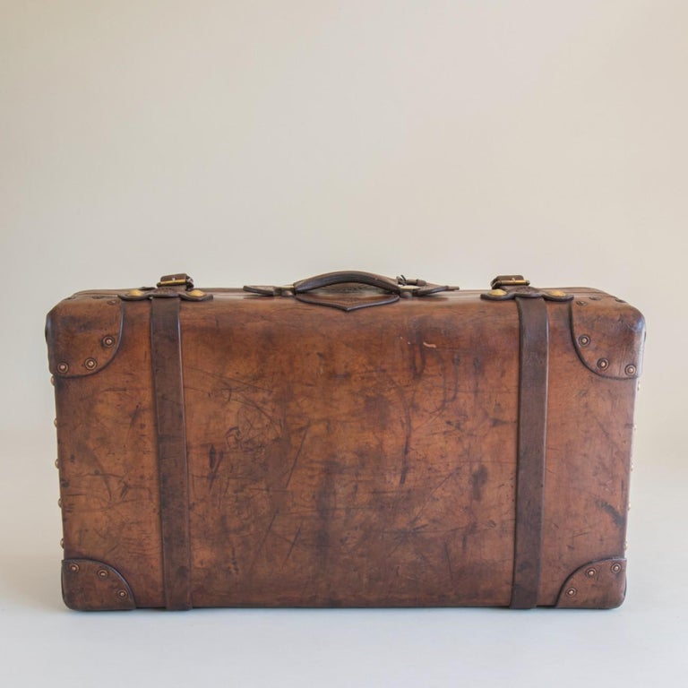 Leather Portmanteau Travelling Bag by William Bisset of Dundee, circa
