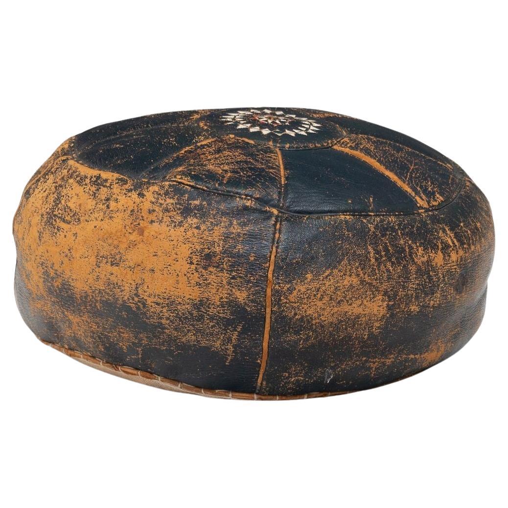 Leather Pouf