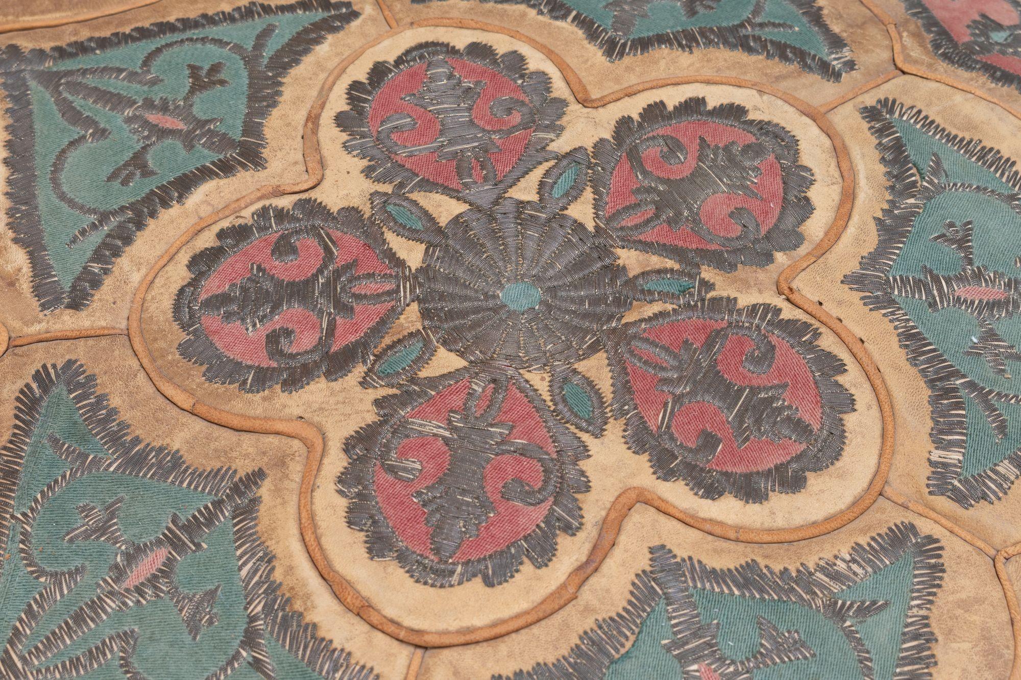 Leather Pouffes For Sale 2