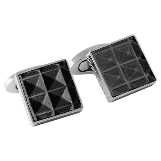 Leather Pyramids Cufflinks For Sale