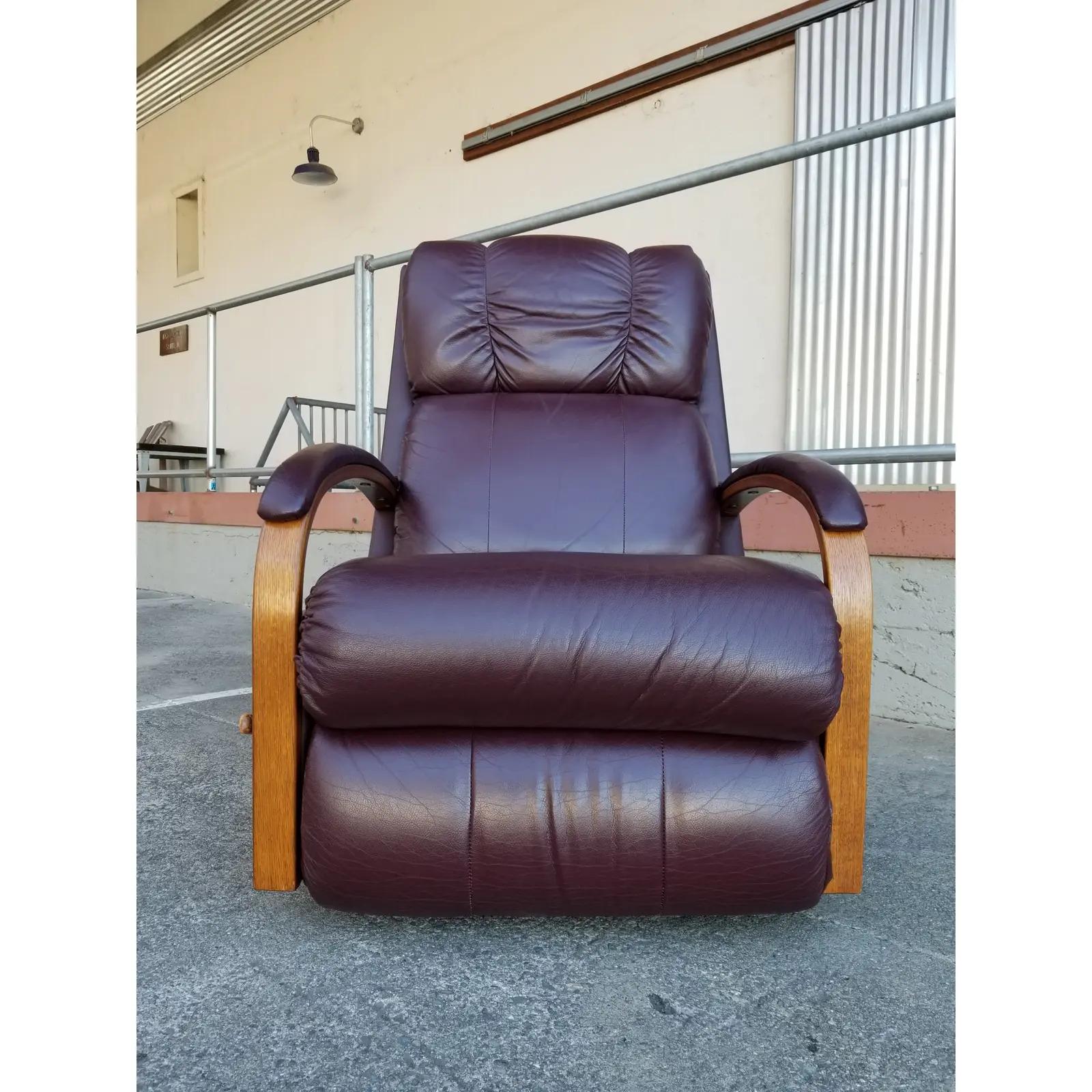 lazyboy leather recliner