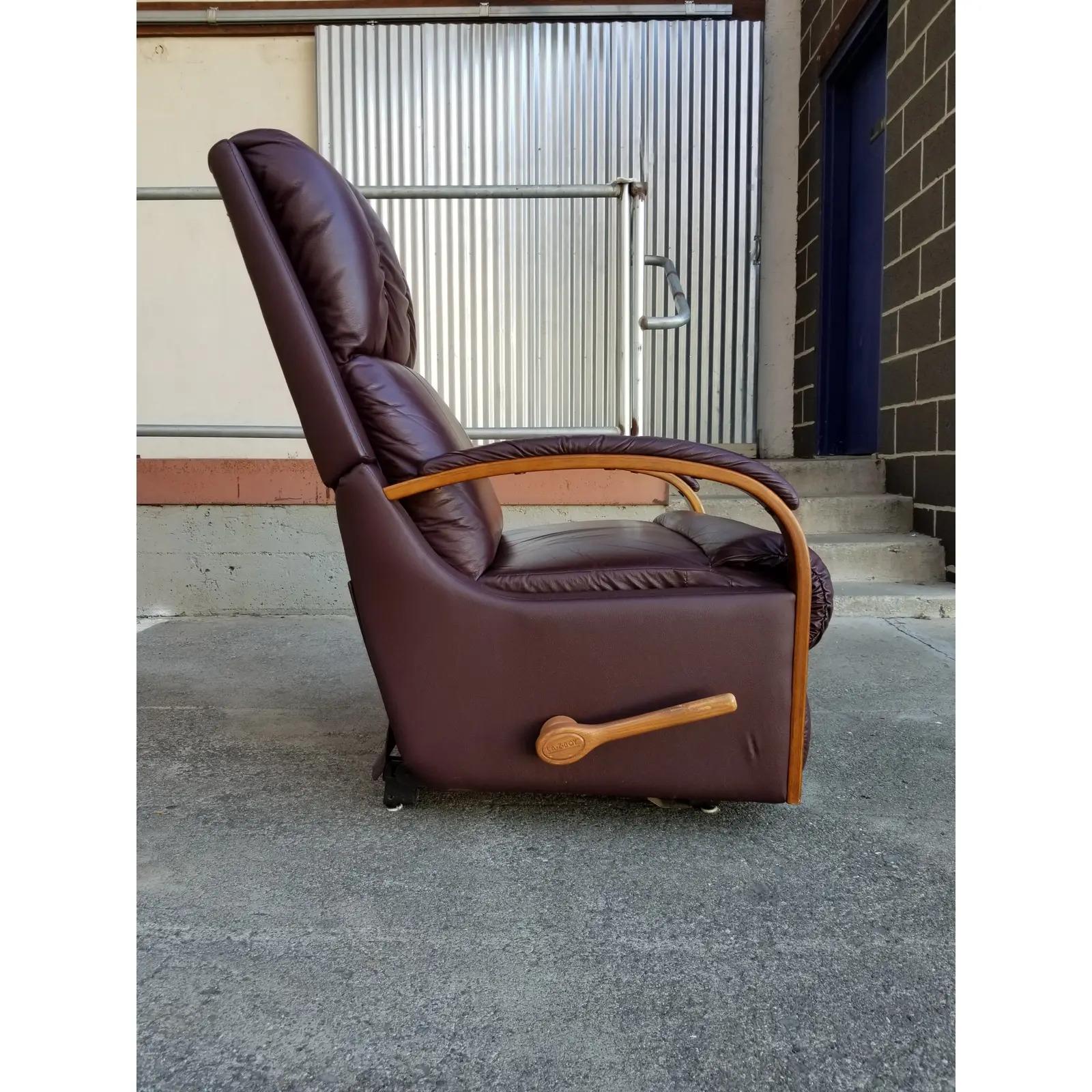 lazyboy leather recliner