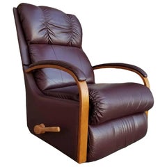 Vintage Leather Recliner by La-Z-Boy Lounge Chair