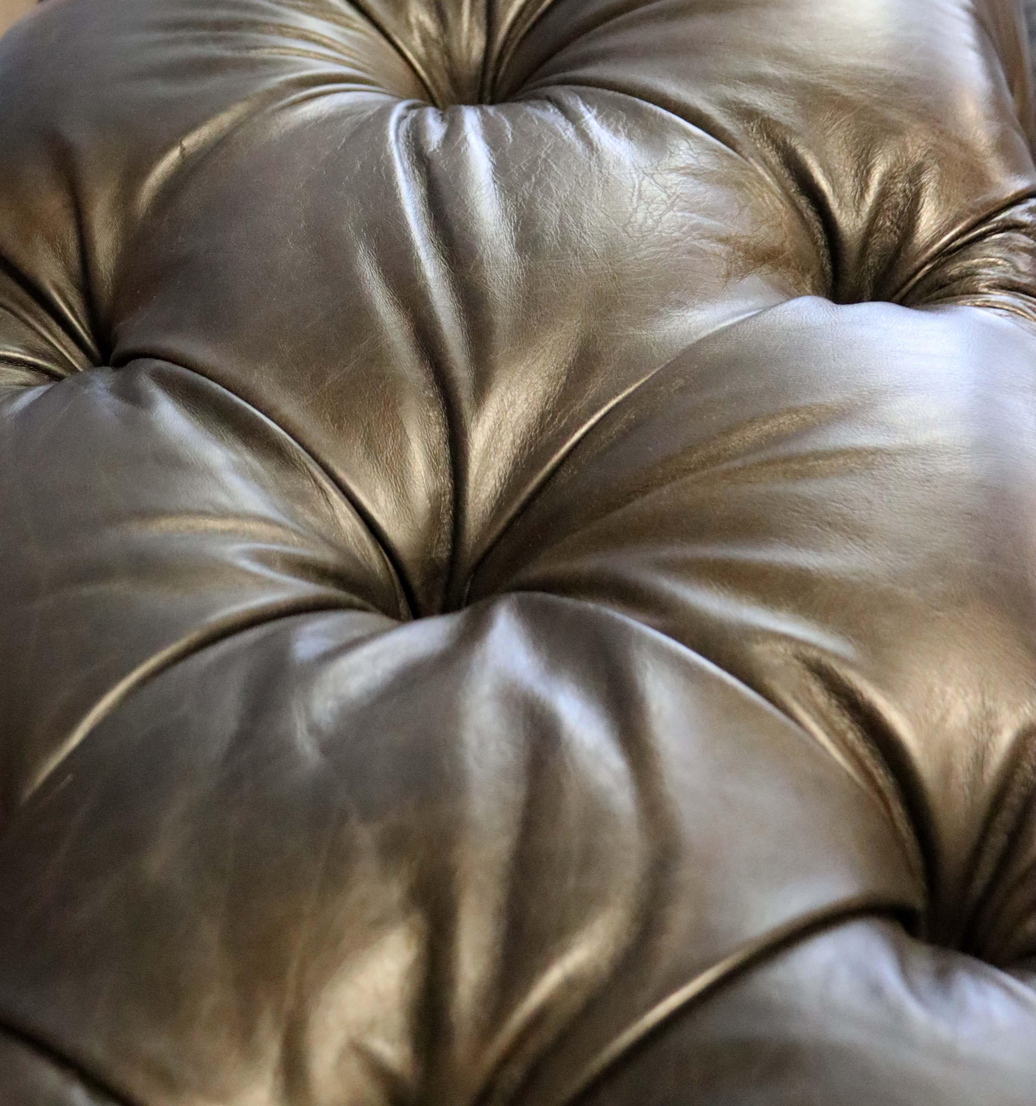 soho tufted leather sofa