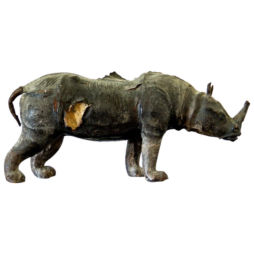 Leather Rhino Maquette