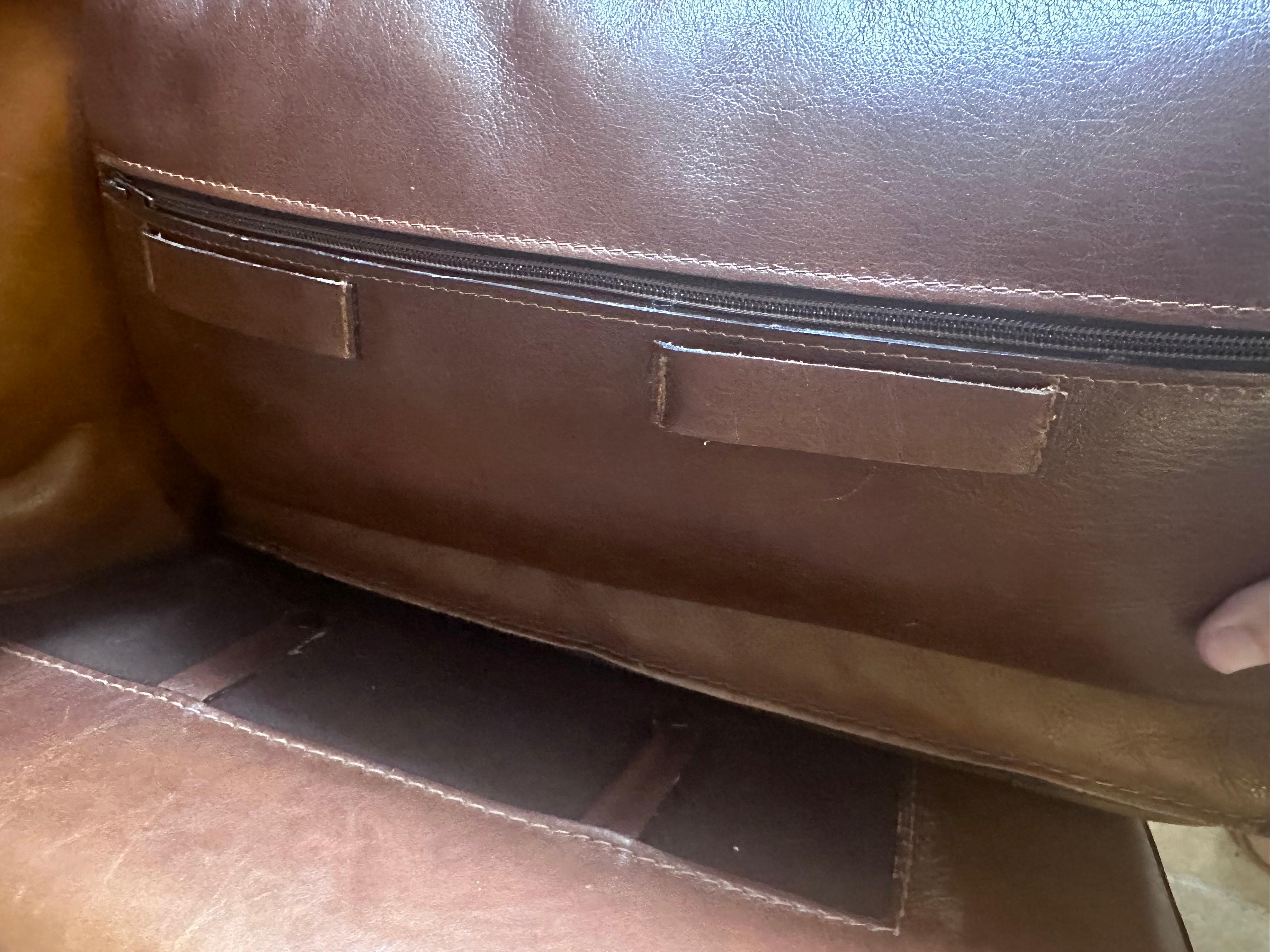 Leather Roche Bobois sofa For Sale 2