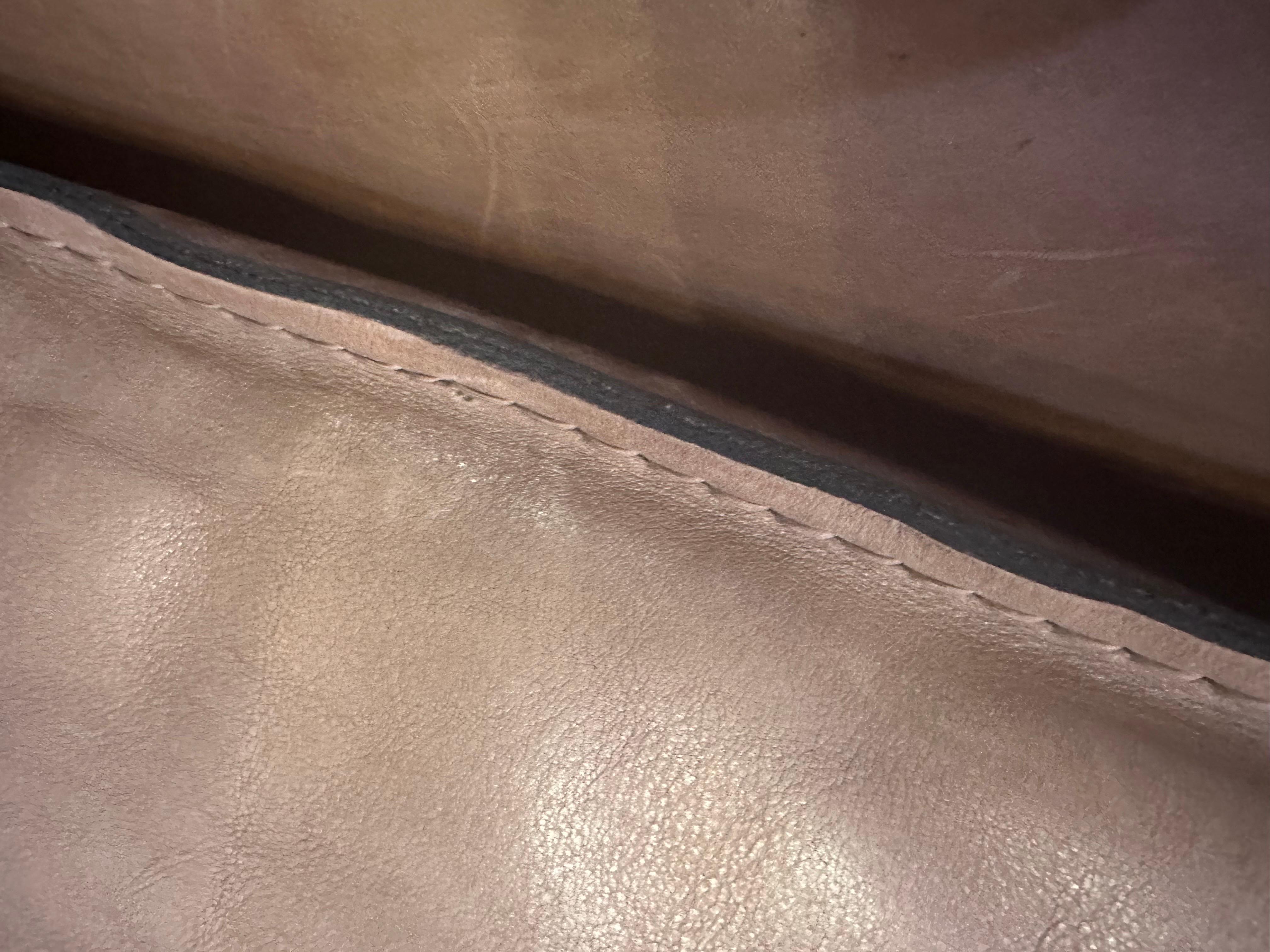 Leather Roche Bobois sofa For Sale 2