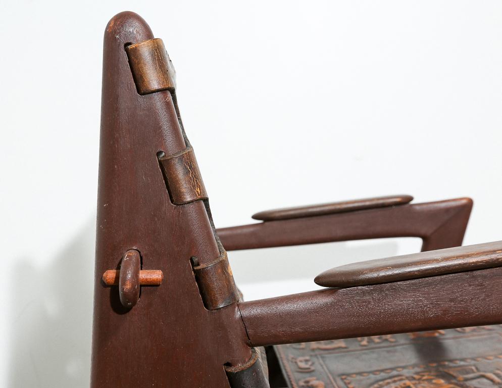 Leather Rocking Chair by Angel Pazmino 4