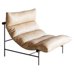 Leather Rosa Lounge Chair by Croft House