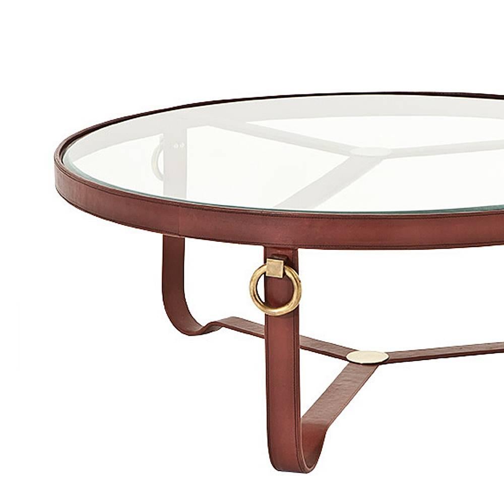 antique brass round coffee table