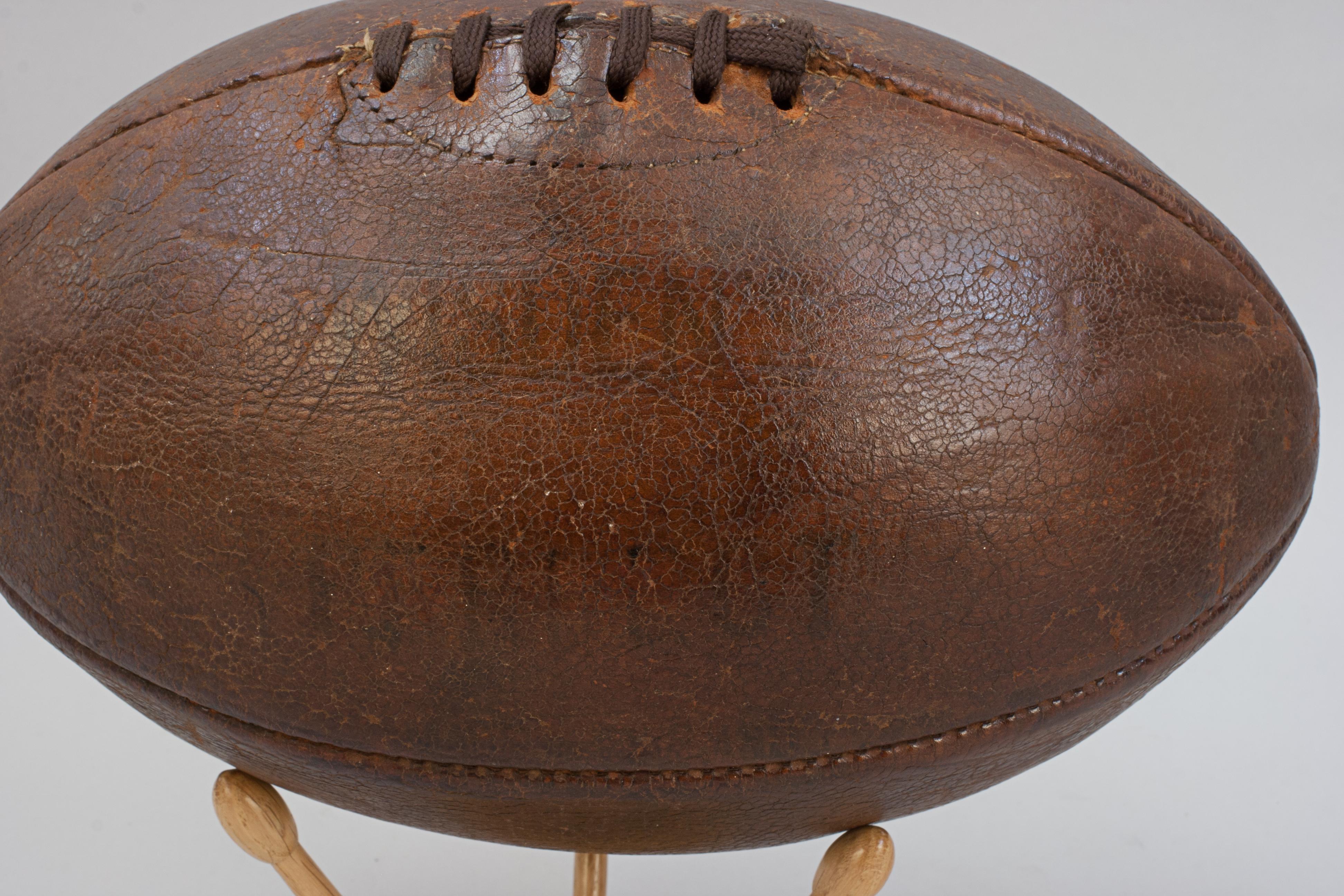 Balón de rugby de cuero Cuero en venta