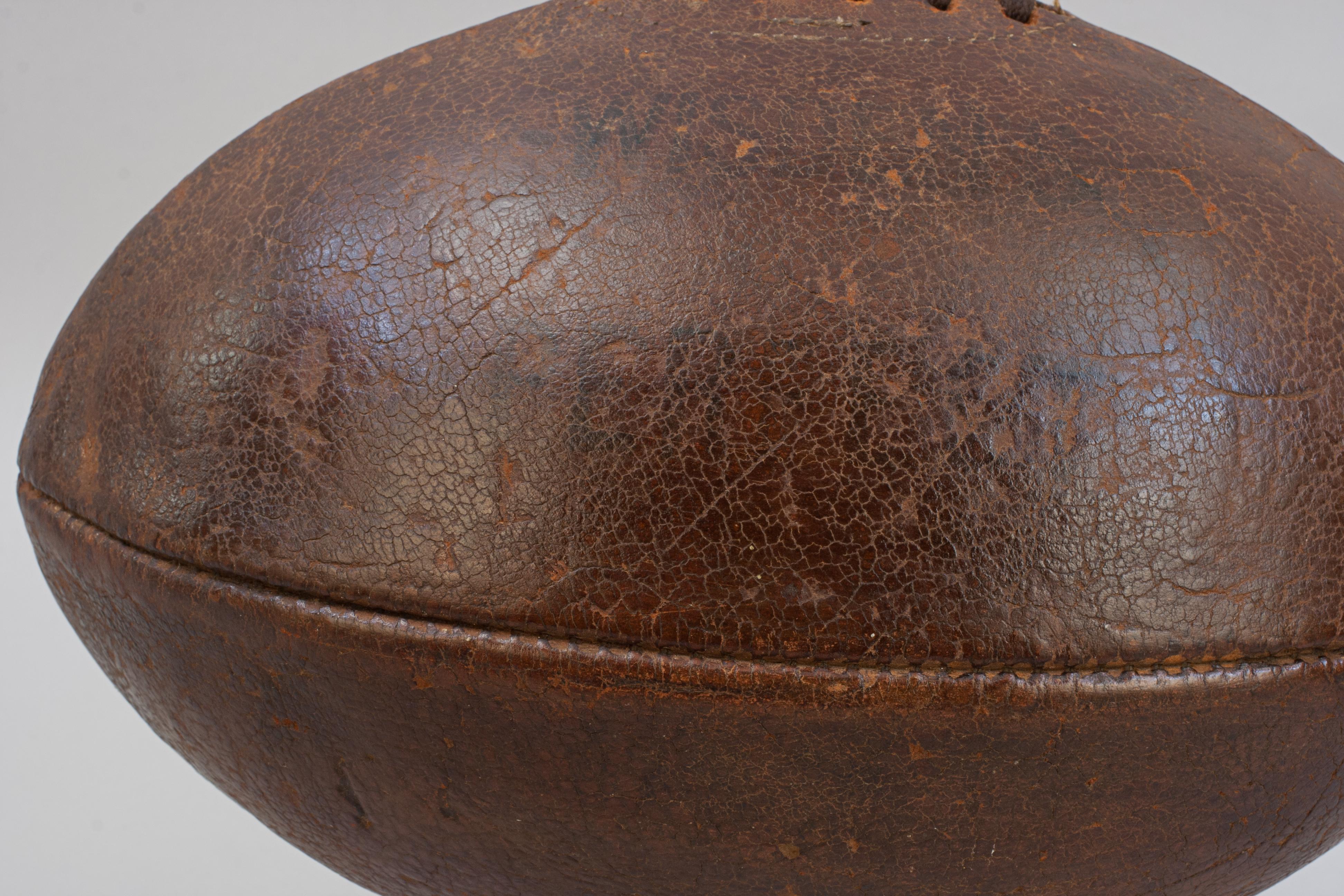 Balón de rugby de cuero en venta 1