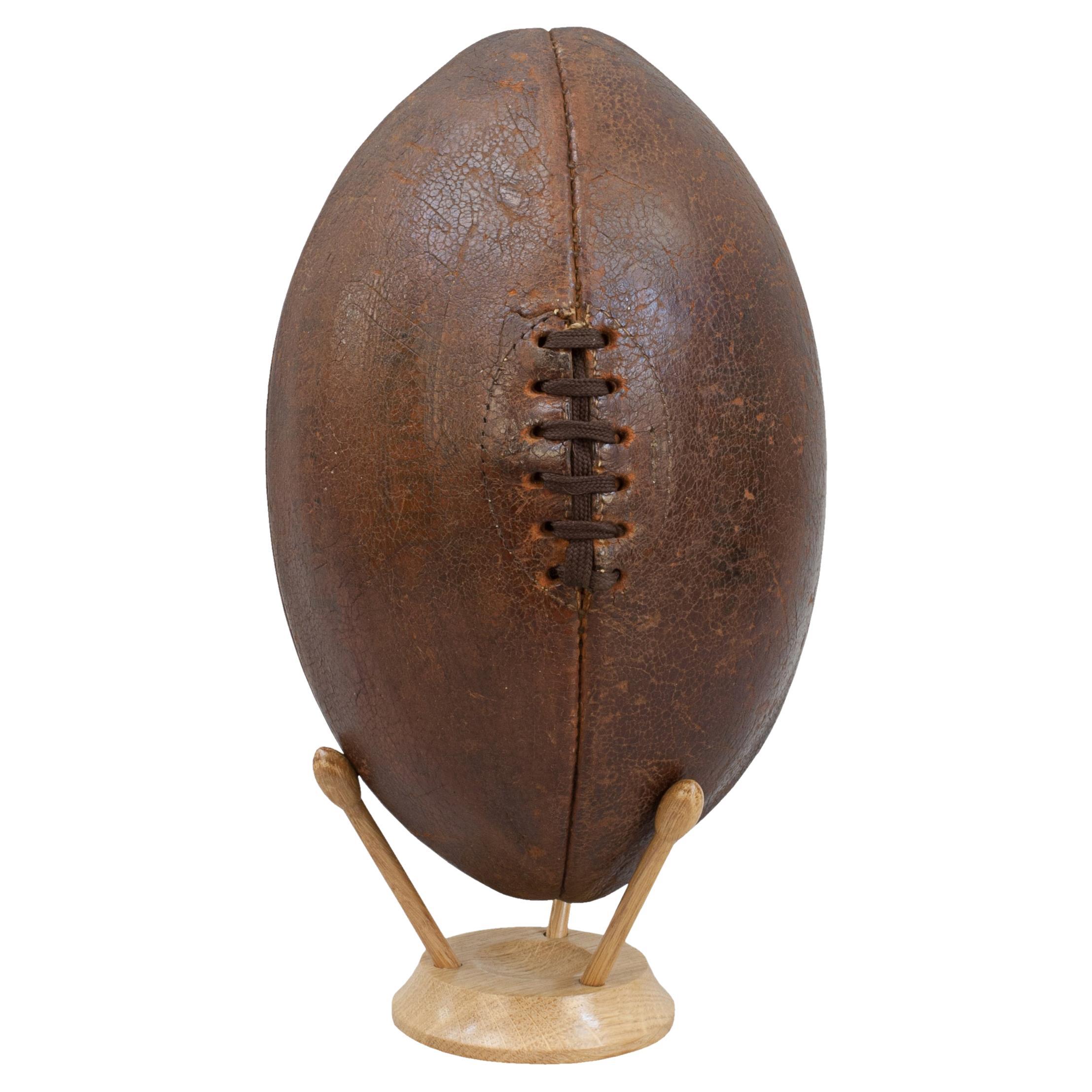 Balón de rugby de cuero en venta