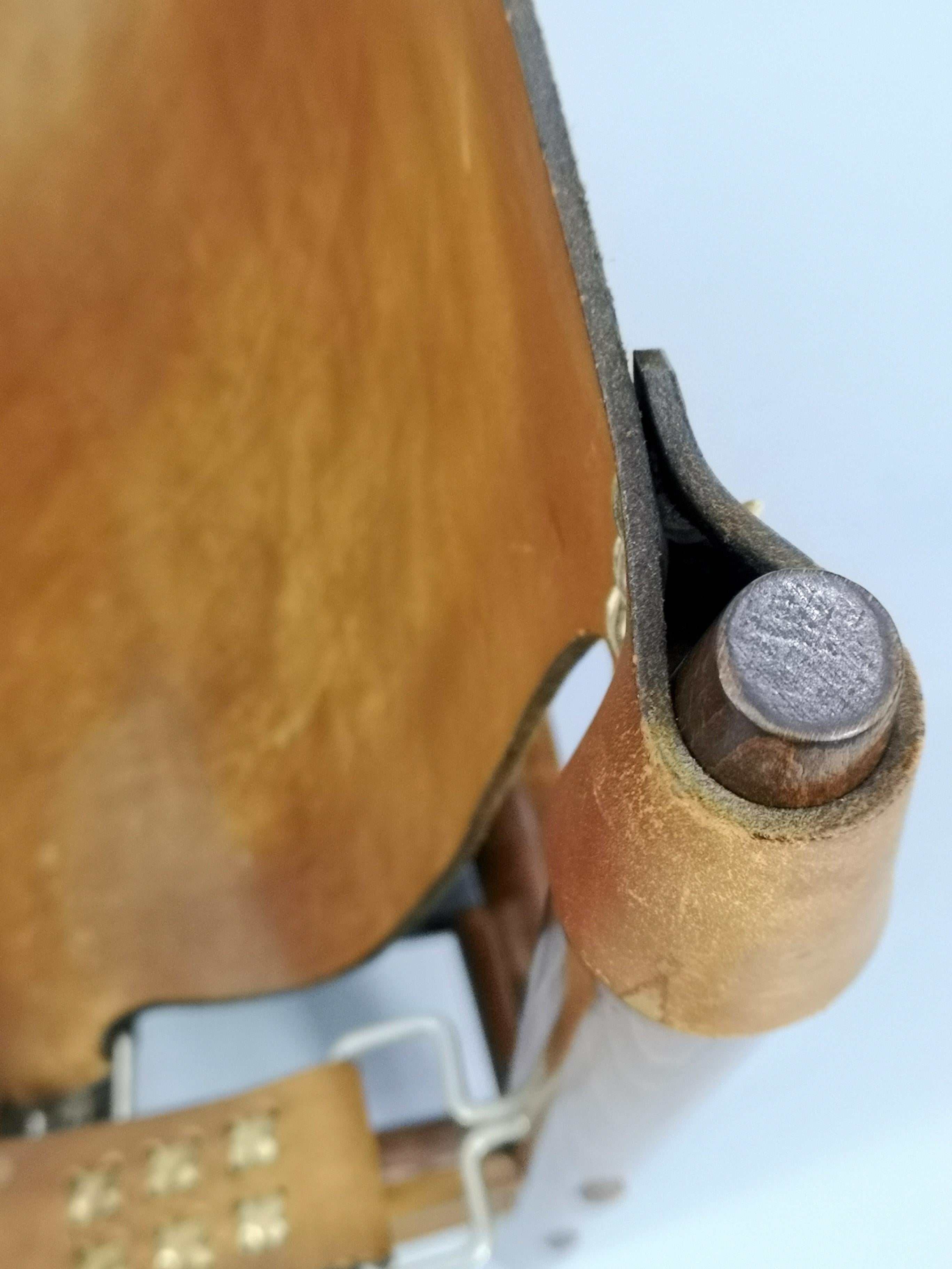 Leather Safari Armchair, 1970s For Sale 6