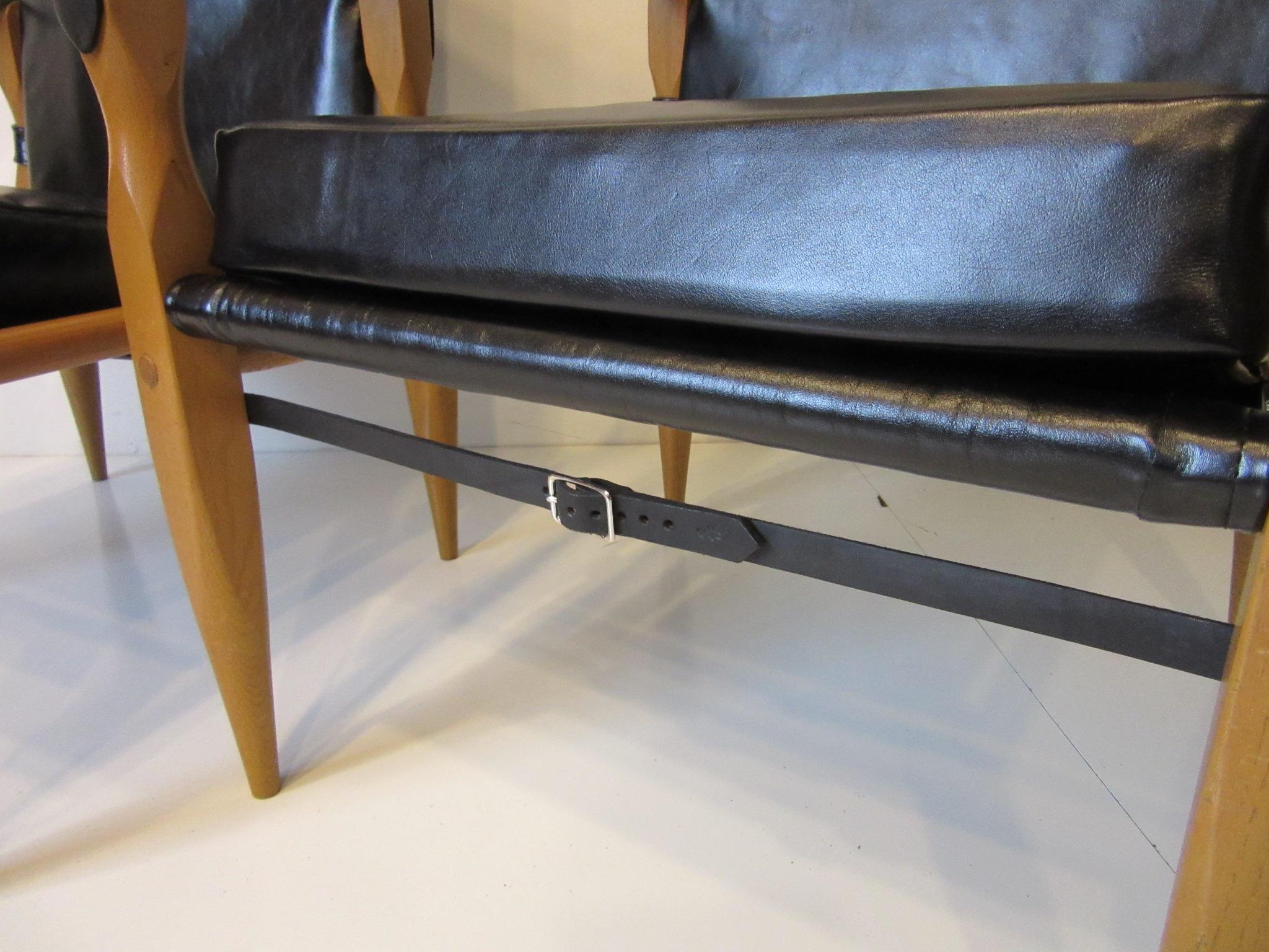 Leather Safari Chairs by Wilhelm Kienzle 4