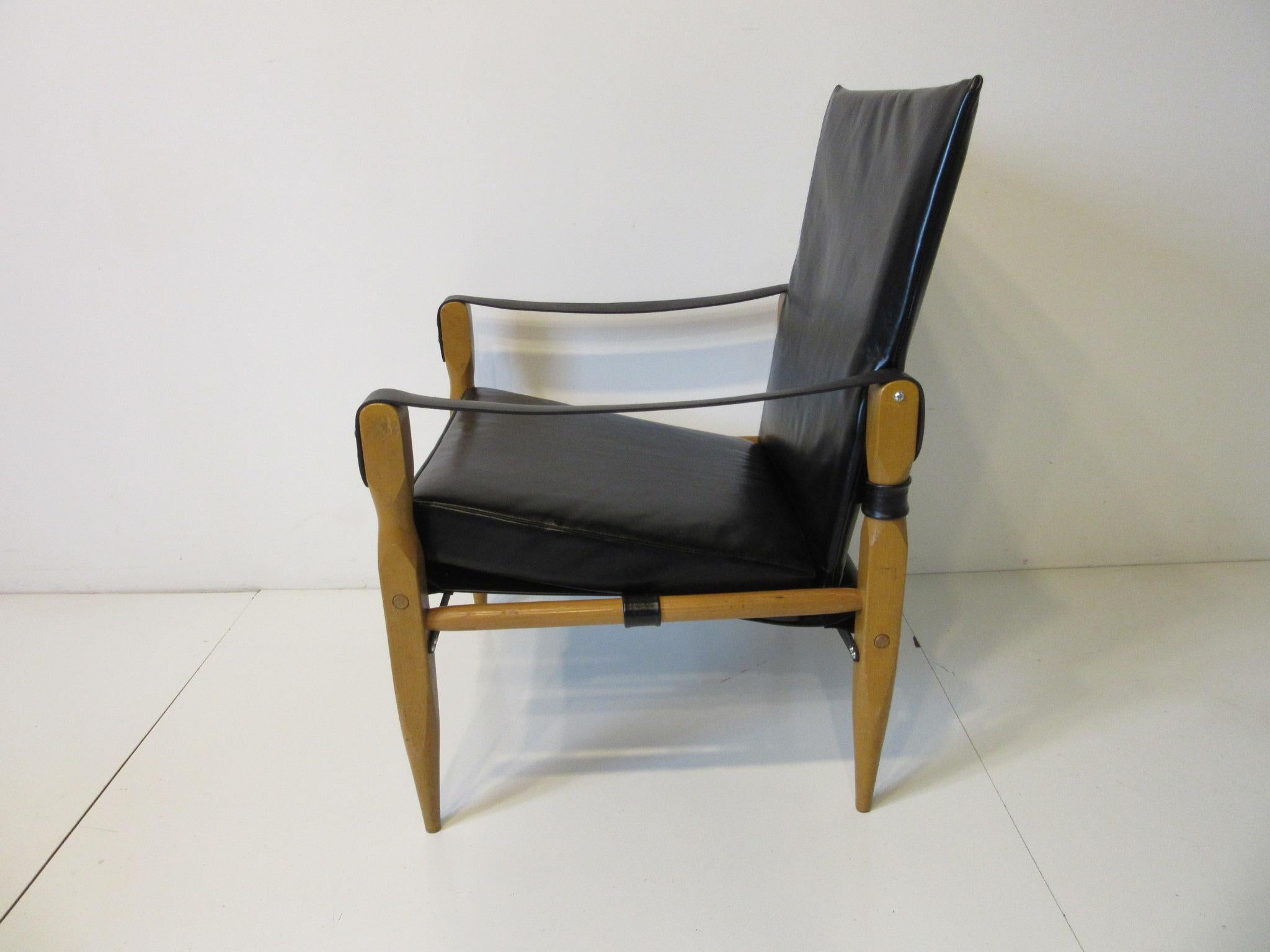 Leather Safari Chairs by Wilhelm Kienzle In Good Condition In Cincinnati, OH