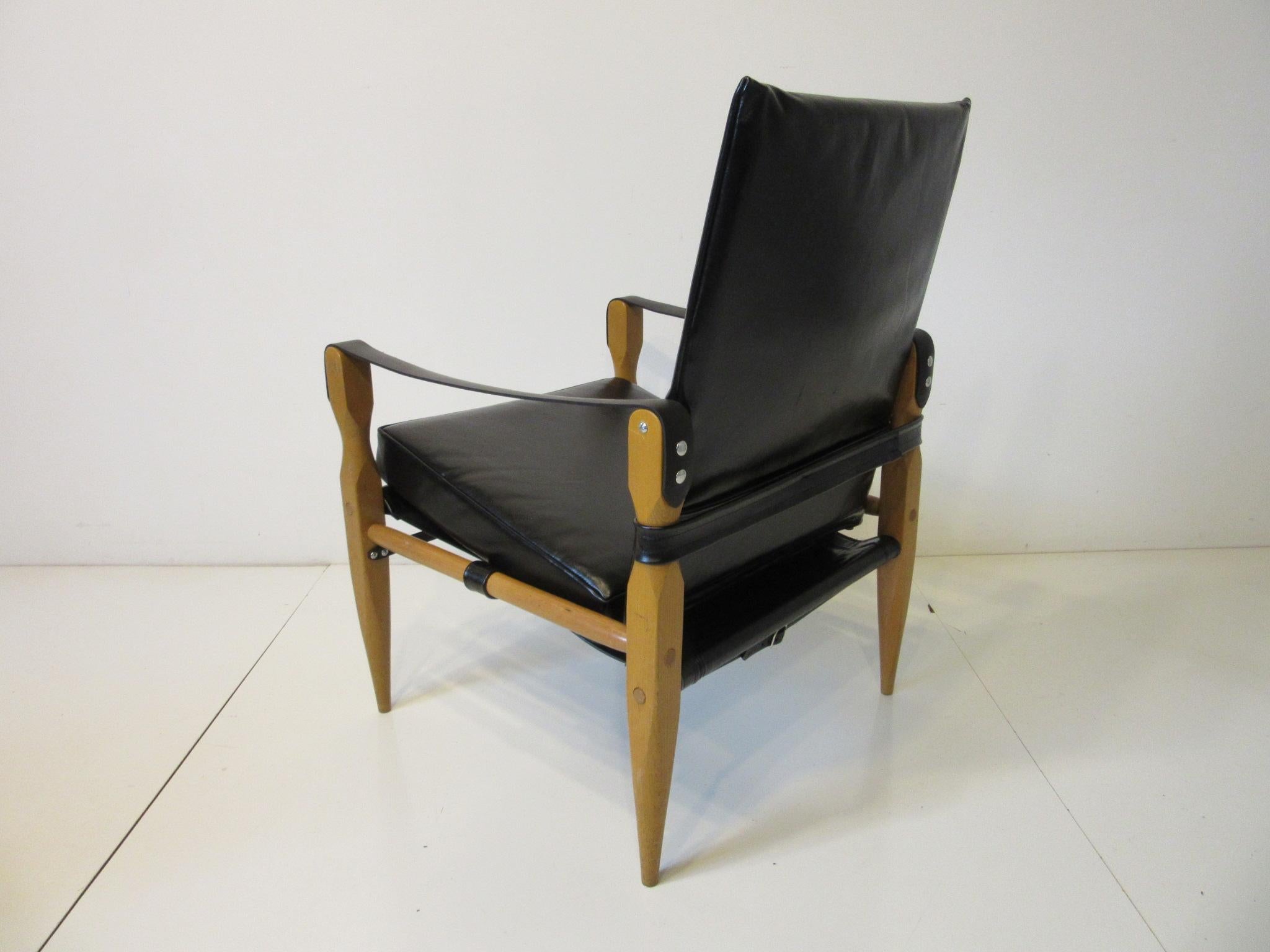 20th Century Leather Safari Chairs by Wilhelm Kienzle