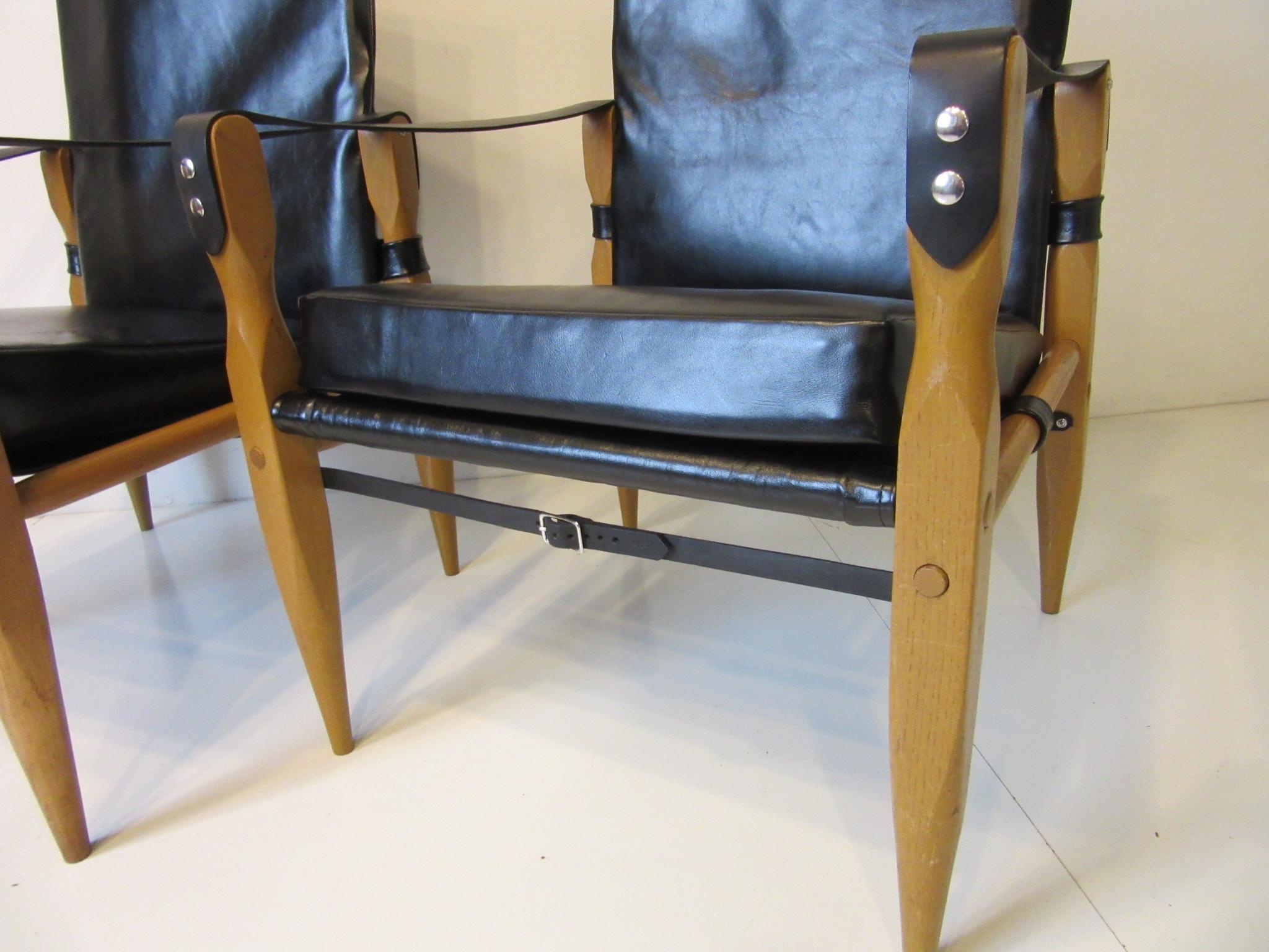 Leather Safari Chairs by Wilhelm Kienzle 2