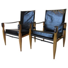 Leather Safari Chairs by Wilhelm Kienzle