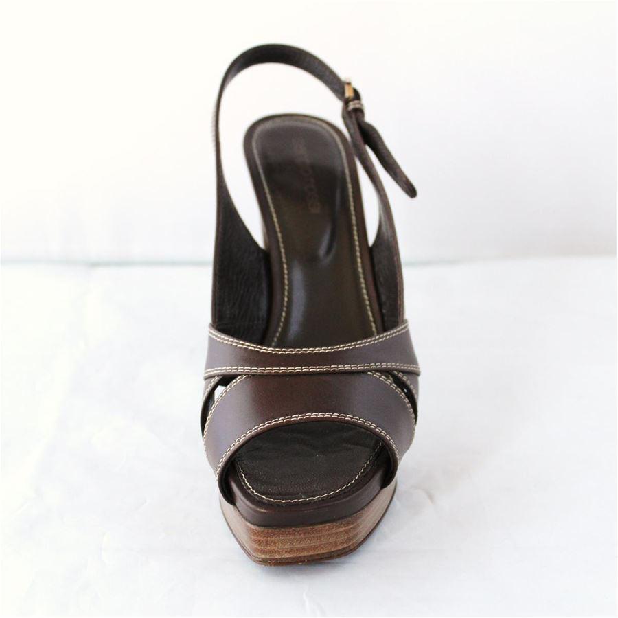 Leder-Sandale (Schwarz) im Angebot