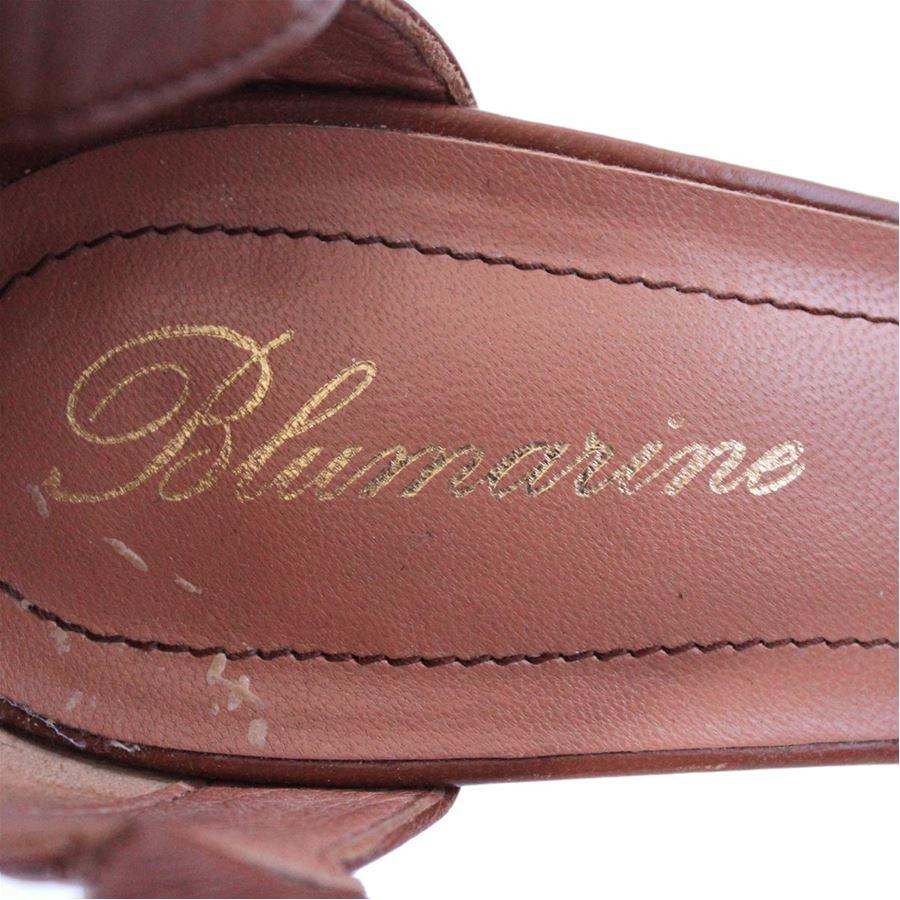 Women's Blumarine Leather sandal size 38 For Sale