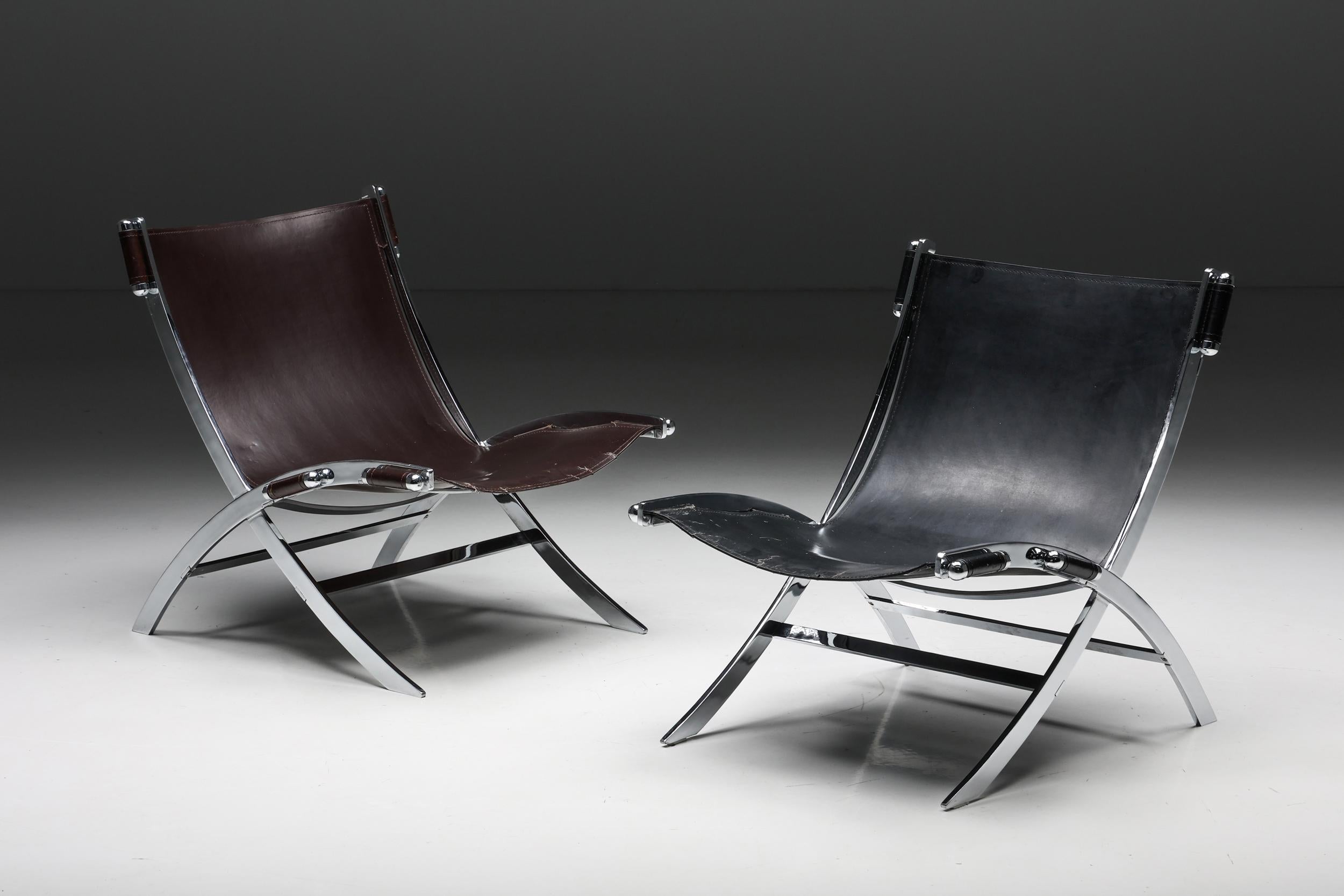 ILVA Design Lounge Chair Model Cuba, Black Leather, Denmark, 2000s For Sale 4