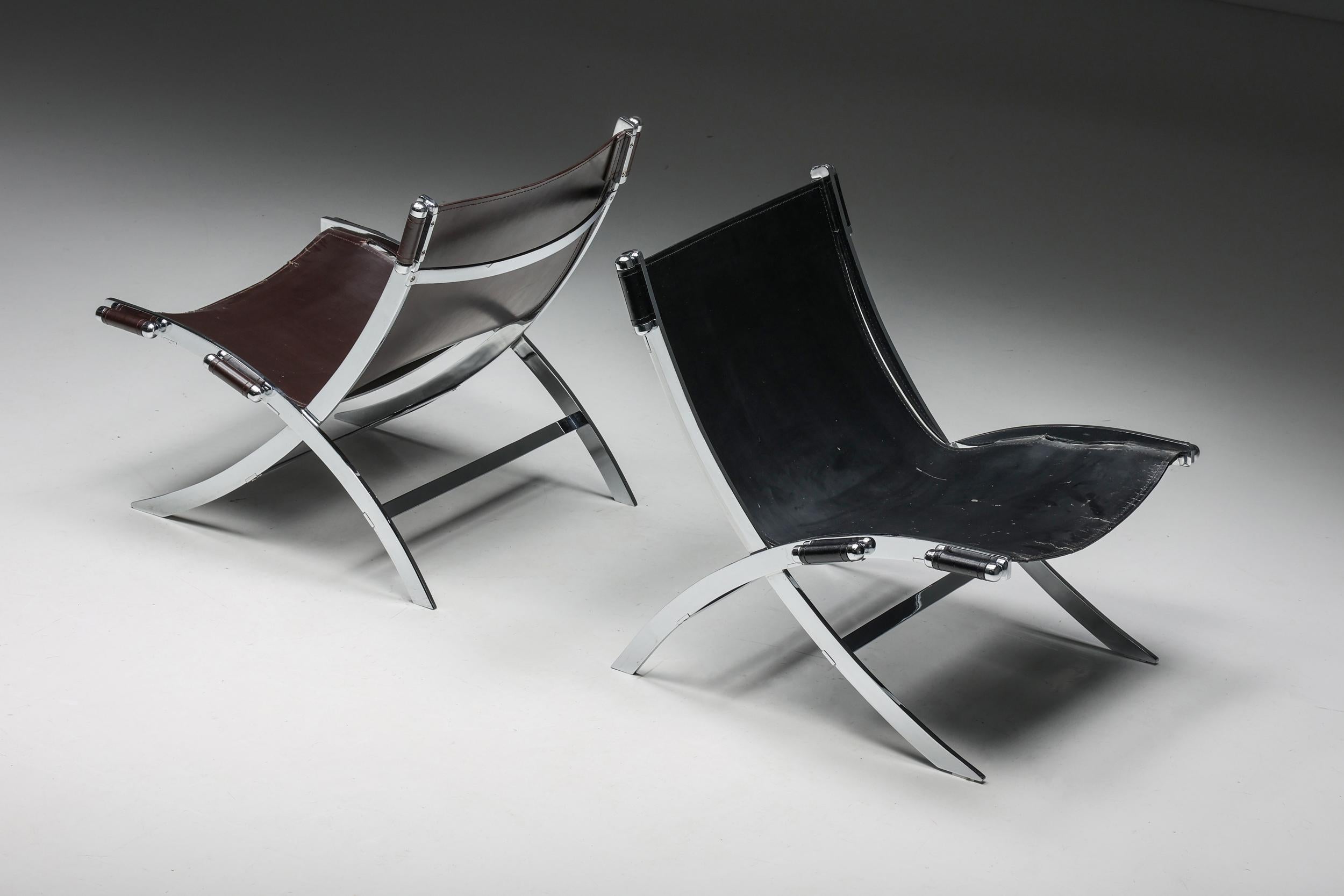 ILVA Design Lounge Chair Model Cuba, Black Leather, Denmark, 2000s For Sale 6
