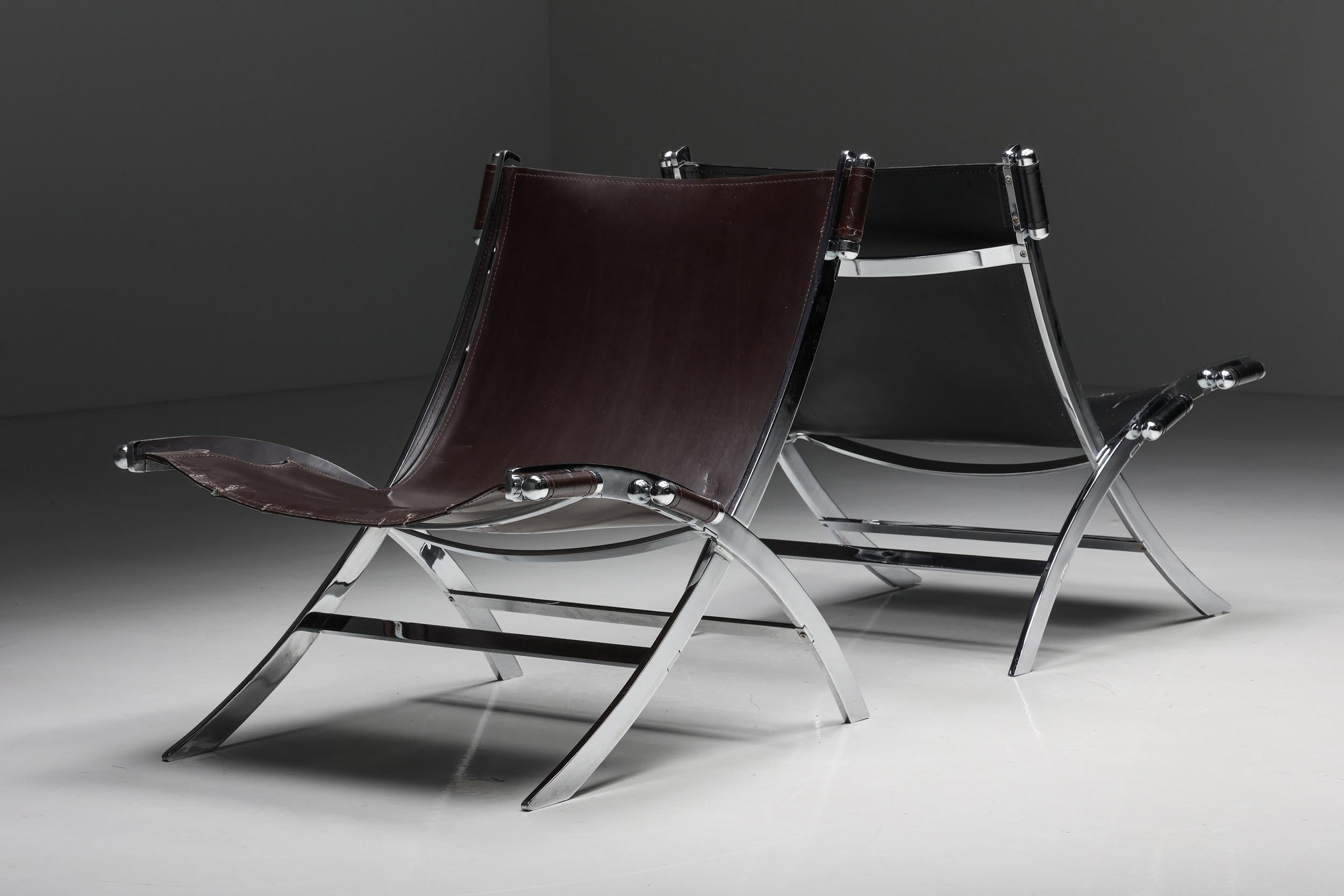 ILVA Design Lounge Chair Model Cuba, Burgundy Leather, Denmark, 2000s For Sale 7