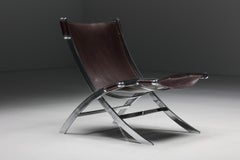 ILVA Design Lounge Chair Model Cuba, Burgundy Leather, Denmark, 2000s