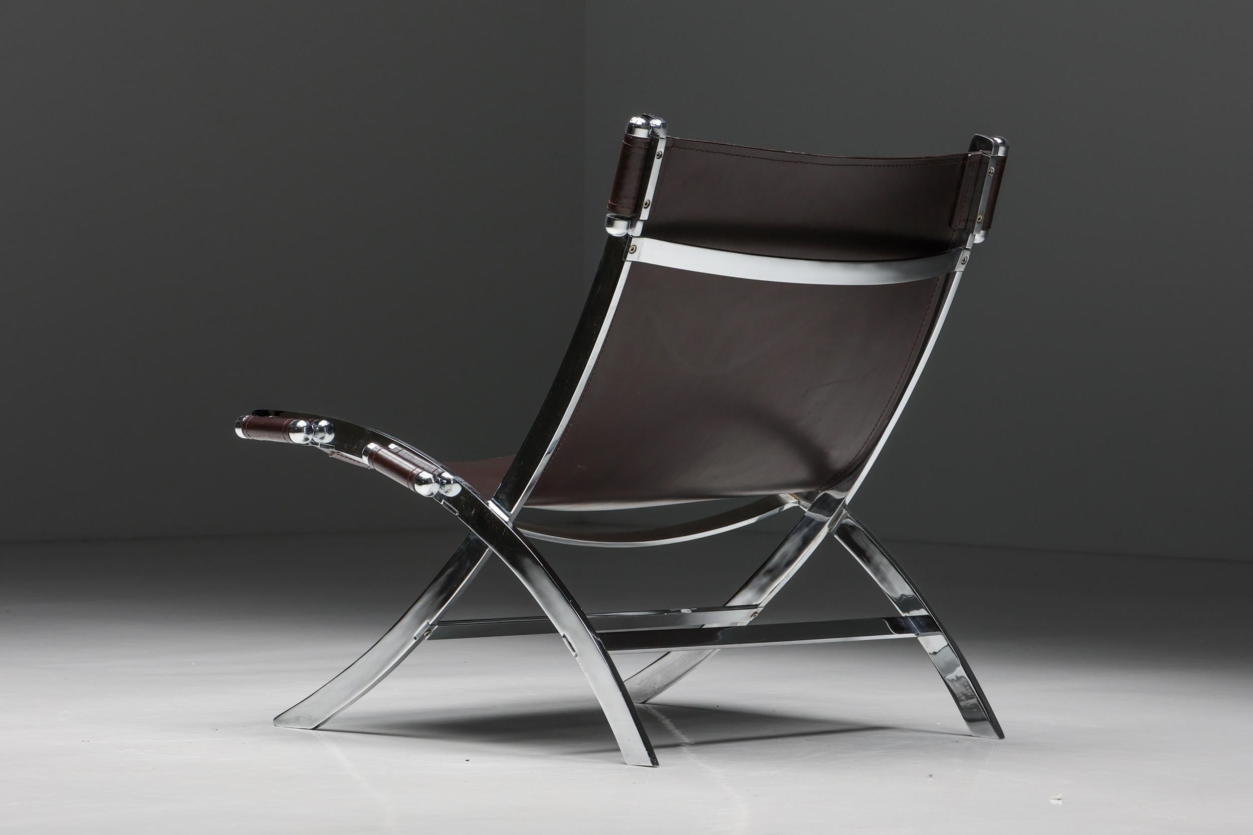 Post-Modern ILVA Design Lounge Chair Model Cuba, Burgundy Leather, Denmark, 2000s For Sale