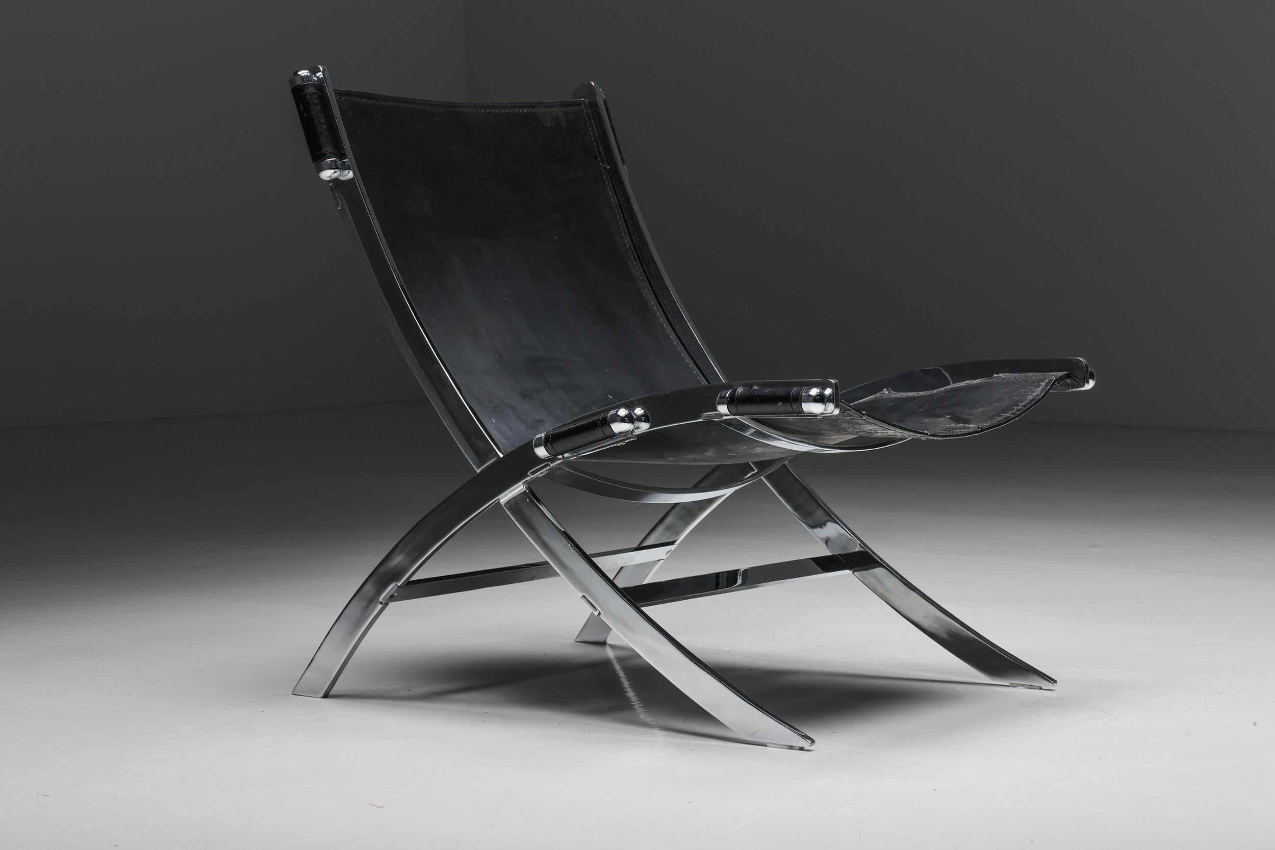 ILVA Design Lounge Chair Model Cuba, Black Leather, Denmark, 2000s In Good Condition For Sale In Antwerp, BE