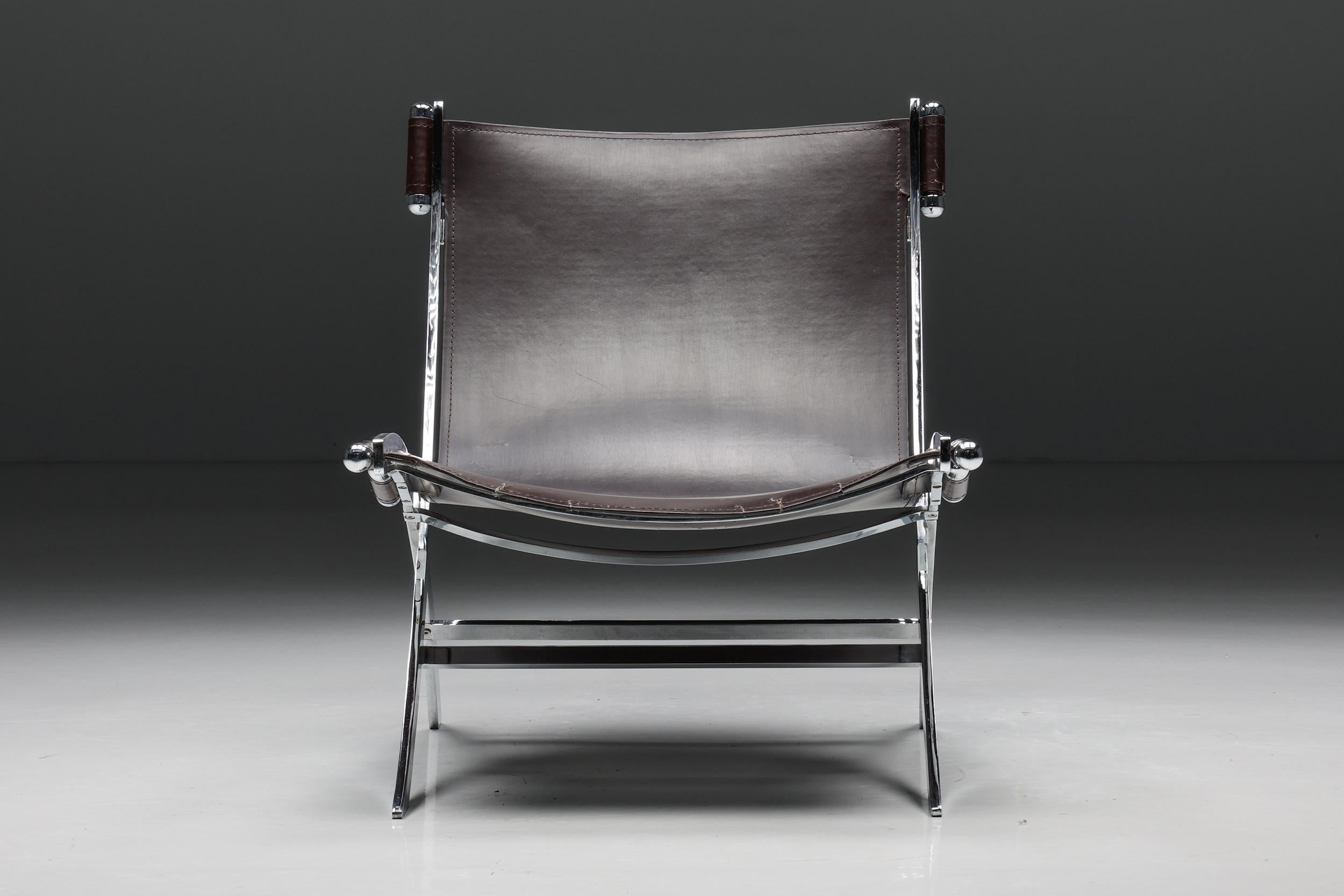 Contemporary ILVA Design Lounge Chair Model Cuba, Burgundy Leather, Denmark, 2000s For Sale