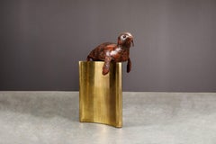 Leather Seal by Dimitri Omersa for Abercrombie & Fitch, circa 1970s
