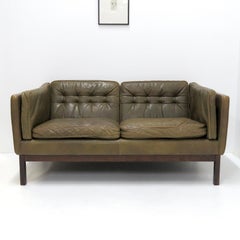Ledersofa 'Forum' von Vatne Møbler:: 1970