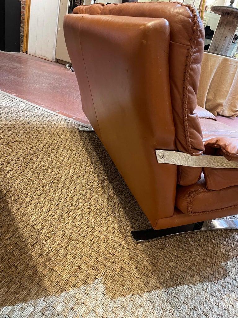 Leather Settee For Sale at 1stDibs