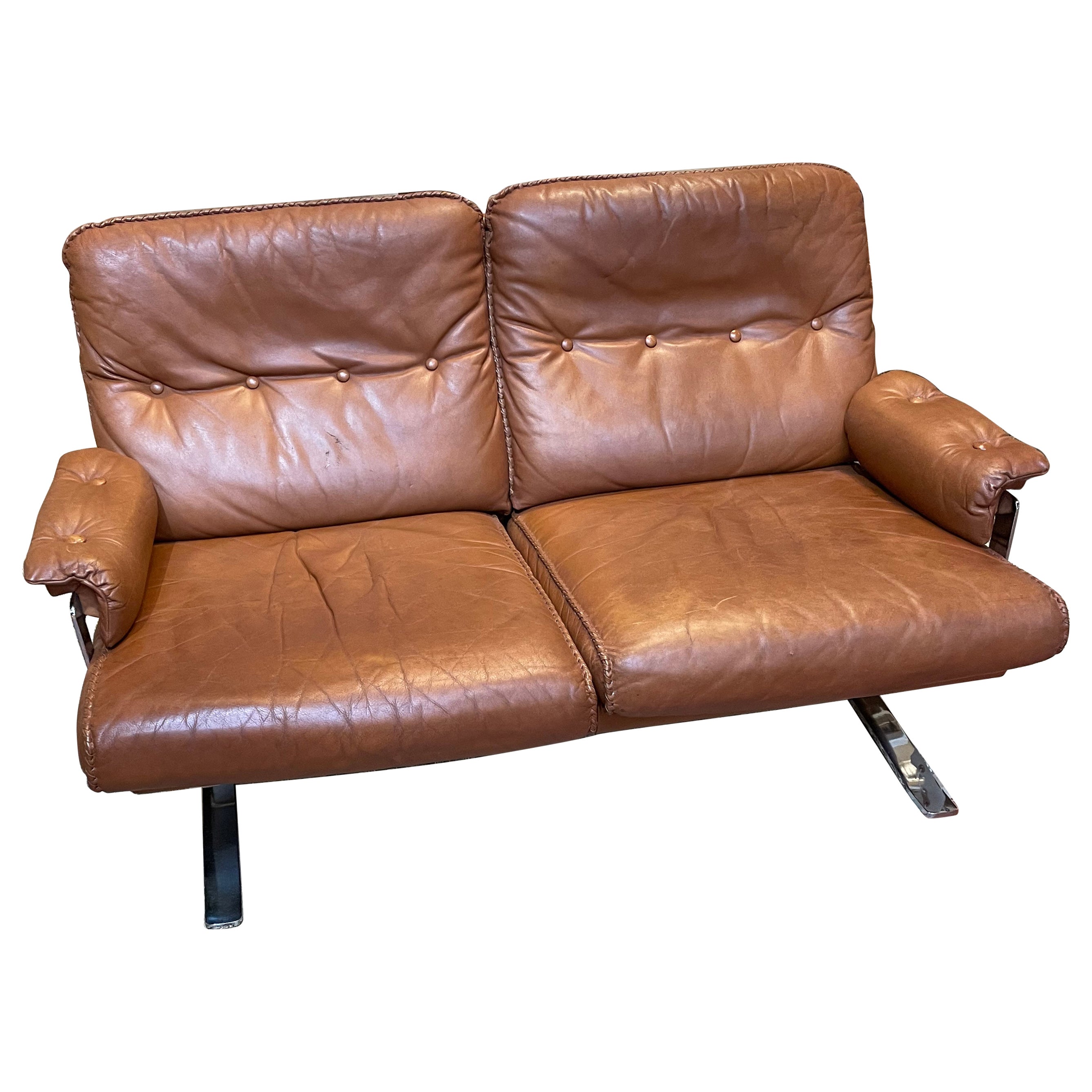 Leather Settee For Sale