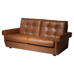 Leather Settee Model 919 by Ico Parisi for Cassina, Italy, 1960s