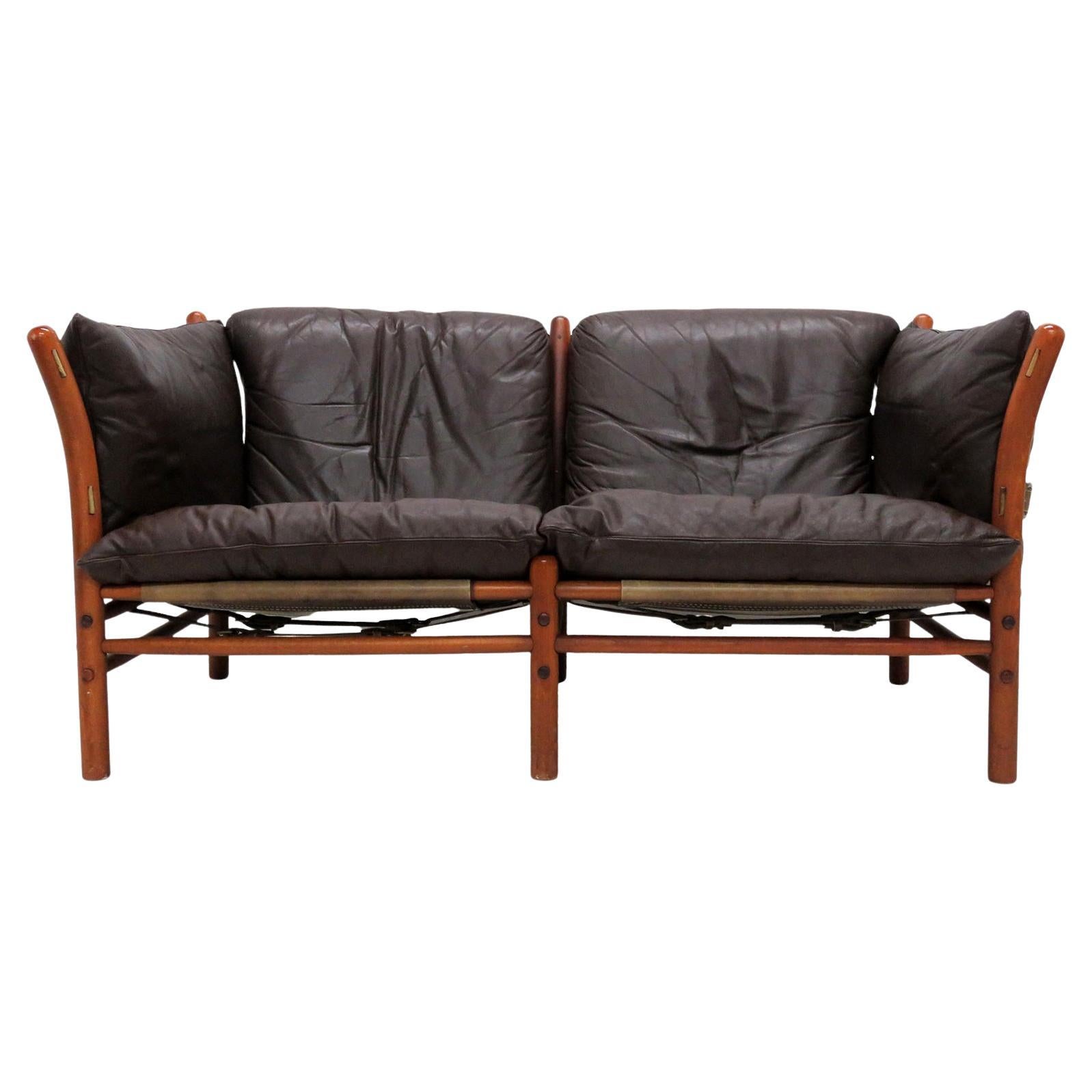 Canapé en cuir modèle "Ilona" par Arne Norell, 1960