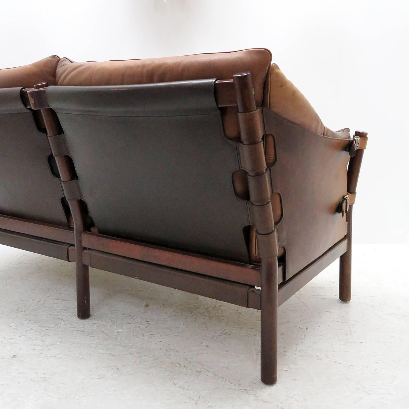 Leather Settee Model ‘Ilona’ by Arne Norell 5