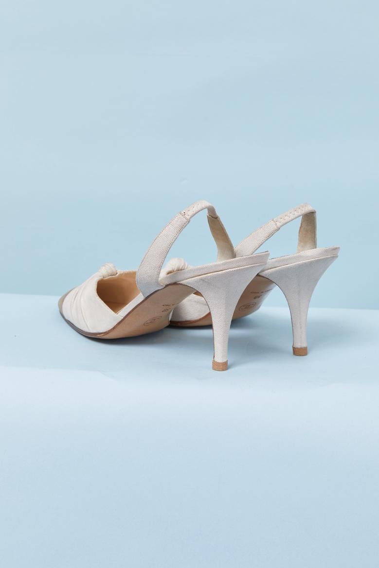 Leather shoes with hologramme pattern open on the back CHANEL In condizioni ottime in vendita a Saint-Ouen-Sur-Seine, FR