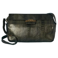 Leder-Umhängetasche aus Leder mit lezard-Muster KRIZIA