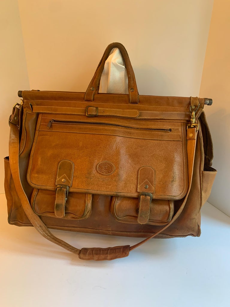 Vintage MCM Leather Travel Bag, Brass Lock Detail, Flawless Condition, High  Quality Leather Bag, Rare and Collectible Model, Big Size Bag