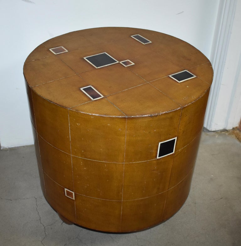 Leather Side Table For Sale at 1stDibs