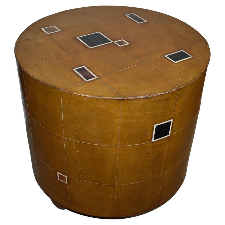Leather Side Table For Sale at 1stDibs